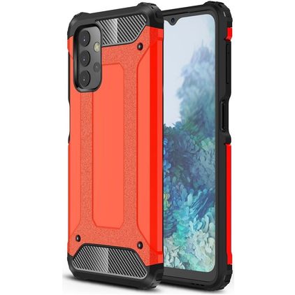 Mobigear Outdoor Samsung Galaxy A32 5G Fodral Hårdplast Skal Stötsäkert - Röd