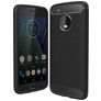 Mobigear Brushed Slim Motorola Moto G5 Plus TPU flexível Capa traseira - Preto
