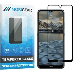 Mobigear Premium Nokia 2.4 Vidro temperado Película de ecrã - Compatível com capas - Preto