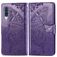 Mobigear Butterfly Samsung Galaxy A50 Pungetui med Seddelrum - Lilla