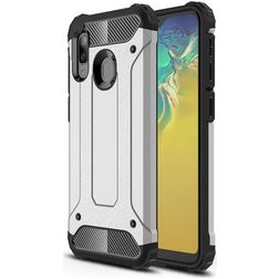 Mobigear Outdoor Samsung Galaxy A20e Hard Case Back cover Shockproof - Silver