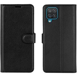 Mobigear Classic Samsung Galaxy A12 Funda tipo libro Cartera - Negro