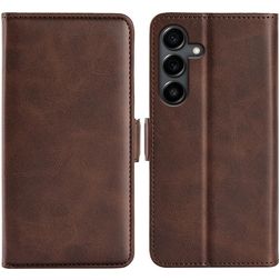Mobigear Slim Magnet Samsung Galaxy S25 FE Capa livro Carteira - Castanho