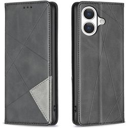 Mobigear Rhombus Slim iPhone 17 Wallet case - Black