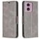 Mobigear Excellent Motorola Moto G04 Funda tipo libro Cartera - Gris