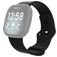 Mobigear Sport Dual Silikon Fitbit Sense Armband Stiftspänne - Svart