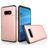 Mobigear Card Samsung Galaxy S10e Fodral Hårdplast Skal Stötsäkert med korthållare - Roséguld