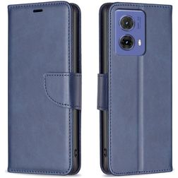 Mobigear Excellent Motorola Moto G85 Pungetui med Seddelrum - Blå