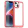 Mobigear Crystal iPhone 15 Plus Fodral Hårdplast Skal - Transparent / Röd