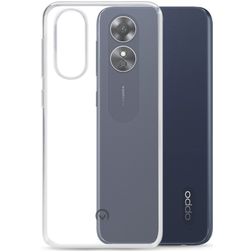 Mobilize Gelly Läpinäkyvä OPPO A17 Joustava TPU Suojakuori - Läpinäkyvä
