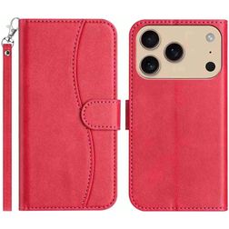 Mobigear S Line iPhone 17 Pro Max Wallet case - Red