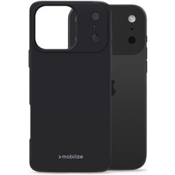 Mobilize Rubber Gelly iPhone 17 Pro Max Flexibel TPU Skal - Svart