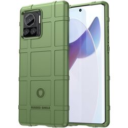 Mobigear Rugged Shield Motorola Edge 30 Ultra Elastyczne TPU Etui plecki Wstrząsoodporne - Zielony