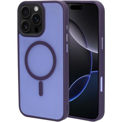 Mobiparts Hardcover iPhone 16 Pro Max MagSafe Funda Plástico rígido Carcasa - Satin Purple