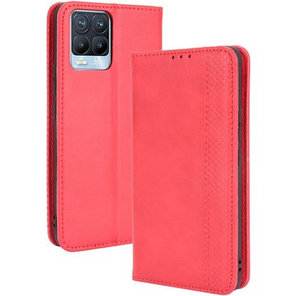 Mobigear Sensation Realme 8 Pro Capa livro Carteira - Vermelho