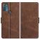 Mobigear Slim Magnet Motorola Moto G50 Plånboksfodral med sedelfack - Brun