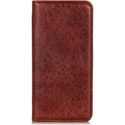 Mobigear Classic Elegance Motorola Moto G60s Capa livro Carteira - Castanho