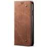 Mobigear Denim Slim Realme X50 Cover a libro portafoglio - Marrone