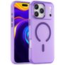 Mobigear Shockproof iPhone 17 Pro Max MagSafe Funda Plástico rígido Carcasa - Morado