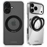 Mobilize 360 Rotating Ring iPhone 16 MagSafe Fodral Hårdplast Skal med ringhållare - Svart
