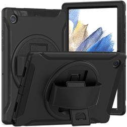 Mobigear SureGrip Samsung Galaxy Tab A8 10.5 (2021) Etui Tworzywo sztuczne / Silikon Etui plecki + Podstawka - Czarny