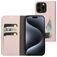 Mobiparts Classic Wallet iPhone 15 Pro Max Funda tipo libro Cartera - Rosa