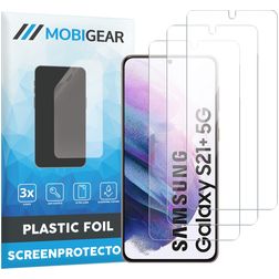 Mobigear Samsung Galaxy S21 Plus Ochrona ekranu Folia - Kompatybilna z etui (3 szt.)