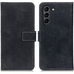 Mobigear Croco Samsung Galaxy S21 FE Funda tipo libro Cartera - Negro