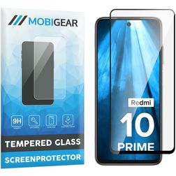 Mobigear Premium Xiaomi Redmi 10 4G Tempered Glass Screen Protector - Case Friendly - Black