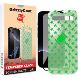 GrizzlyCoat Easy Align iPhone 17 Pro Max Tempered Glass Screen Protector - Case Friendly + Installation Frame