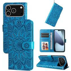 Mobigear Sunflower iPhone 17 Pro Wallet case - Blue