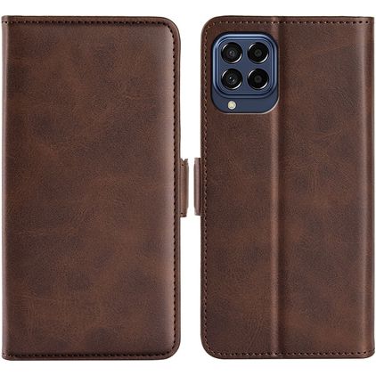 Mobigear Slim Magnet Samsung Galaxy M53 Etui z klapką typu portfel - Brązowy