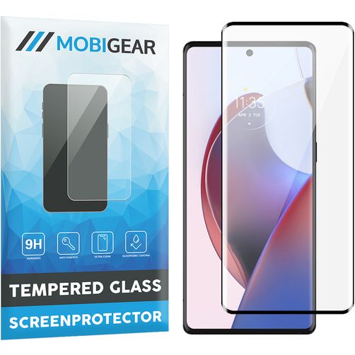 Mobigear Premium Motorola Edge 30 Ultra Cristal templado Protector de pantalla - Compatible con fundas - Negro