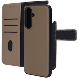 Mobiparts Samsung Galaxy A37 Case Genuine Leather Detachable 2-in-1 Wallet Case Wallet - Taupe