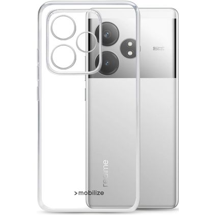 Mobilize Gelly Transparente Realme GT 6 TPU flexível Capa traseira - Transparente