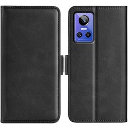 Mobigear Slim Magnet Realme GT Neo 3 Lompakkokotelo + Setelitasku - Musta