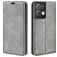 Mobigear Retro Slim OPPO Reno 8 Pro 5G Cover a libro portafoglio - Grigio