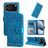 Mobigear Sunflower iPhone 18 Pro Funda tipo libro Cartera - Azul