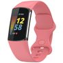 Mobigear Sport Dual Pasek Silikon do Fitbit Charge 5 Zapięcie na bolczyk - Magenta