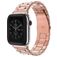 Mobigear Antwerp Rostfritt stål Apple Watch Armband Fjärilslås - 42/41/40/38 mm - Roséguld