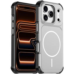 Mobigear Airbag Shockproof iPhone 17 Pro Max MagSafe Hårdt Bagsidecover - Sølv