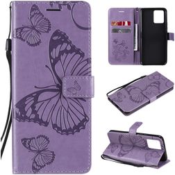 Mobigear Butterfly Realme 8 Pro Funda tipo libro Cartera - Morado