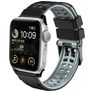 Mobigear Aero Armor Correa Silicona Cierre de hebilla para Apple Watch - 42/41/40/38 mm - Negro / Gris