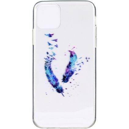 Mobigear Design iPhone 11 Pro Max Fleksibel TPU Bagsidecover - Feather